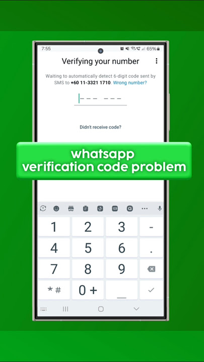 Whatsapp Verification code problem #whatsapp #verification #problem