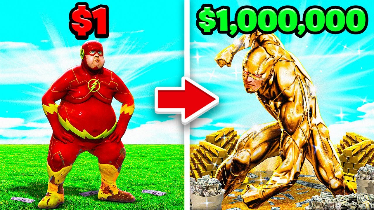 From $1 Flash To $1,000,000 FLASH In GTA 5 RP!