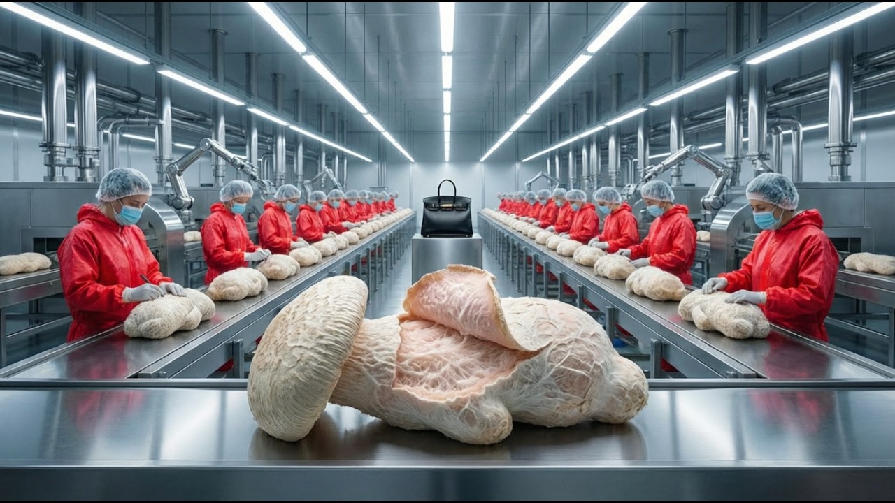 Inside a Sustainable Mycelium Factory: From Organic Waste to Designer Furniture (Full Process)