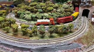 S scale layout in Altoona PA’s railroading club #modeltrains 