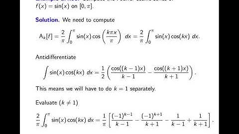 AN3NA (F20) Video 5.4: example of a Fourier cosine series (Example 2.4.30)