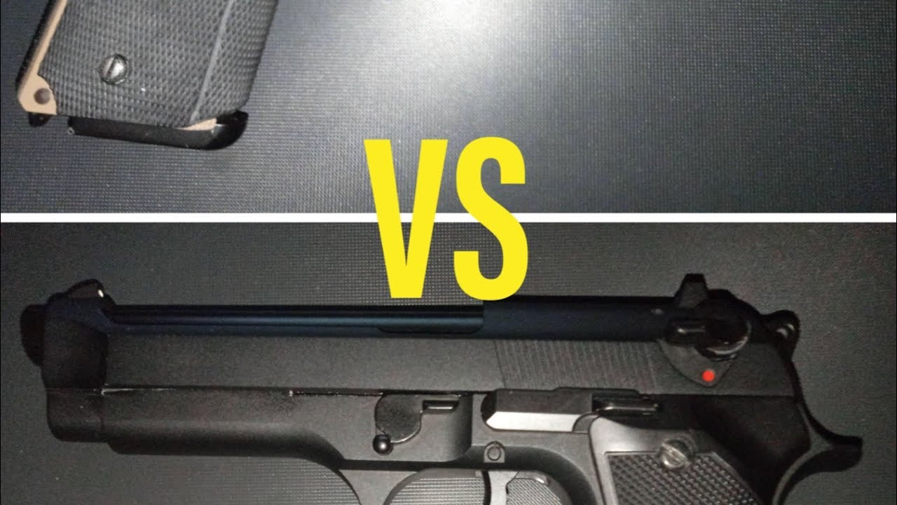 Difference between a single action airsoft pistol vs double action