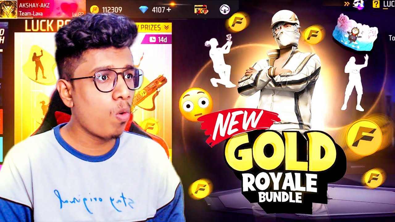 New Gold Royale Bundle കണ്ടോ 😱 Spinning Gold Royale - Freefire Malayalam