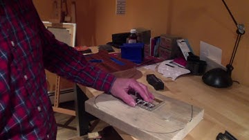 How to drill guitar string and ferrule holes without a drill press.