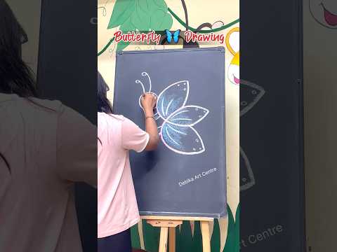 Butterfly 🦋 Drawing With Easy Techniques ❤️‍🩹 #shorts #shortsfeed #youtubeshorts #ytshorts #art