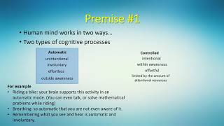 Automatic and controlled processing