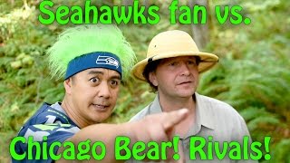 Seahawks fan vs. Chicago Bear in the woods (Rivals)