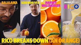 Pro Bartender Breaks Down an Orange! | Absolut Drinks with Rico