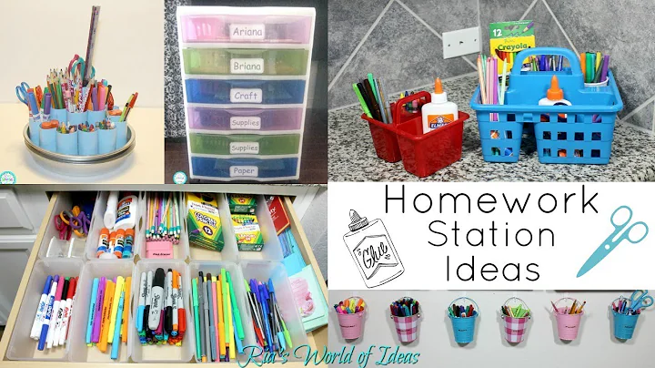 Back to School  Homework Station Ideas | ORGANIZATION | Mom Tips