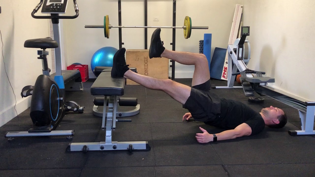 Bench Single Leg Long Lever Isometric Hold - YouTube