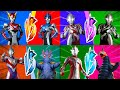 ULTRAMAN R/B ROSSO VS BLU, RIBUT VS RIBUT DARK, TRIGGER VS ALIEN TEMPEROR, MEBIUS 🆚 VAKISHIM #ウルトラマン