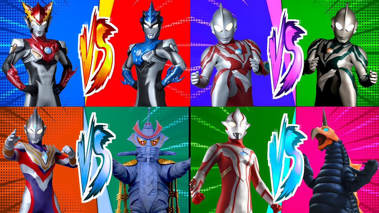 ULTRAMAN R/B ROSSO VS BLU, RIBUT VS RIBUT DARK, TRIGGER VS ALIEN TEMPEROR, MEBIUS 🆚 VAKISHIM #ウルトラマン