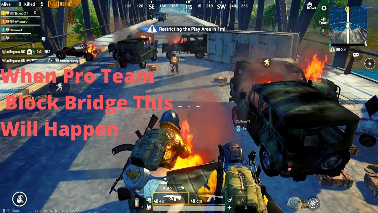 Master Of Bridge Block In Pubg Mobile 3 Stages Of Bridge Block Most Epic Rare Moment