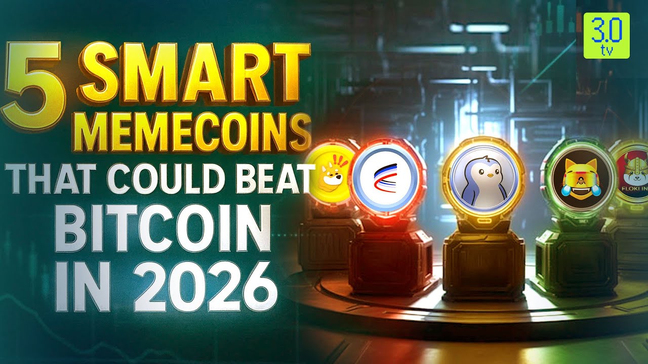 5 Smart Memecoins That Could Beat Bitcoin In 2026 | 3.0 TV