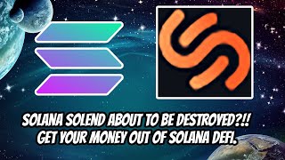 Solana's Solend about to be DESTROYED?!! God powers vote? Get your money out of Solana DEFI Now.