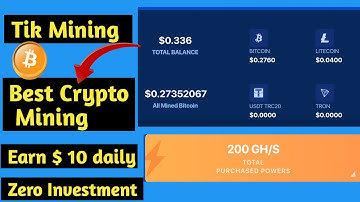 New Free Bitcoin Minning Website 2023 | Best Free Cloud Minning Site | TikMining Website |