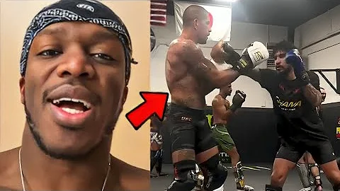 KSI Watches Dillon Danis SPARRING Alex Pereira