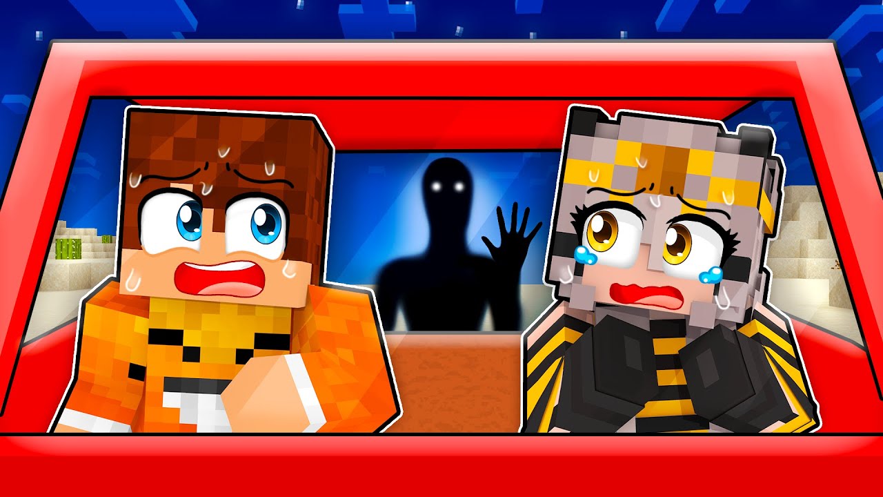 PRZEŚLADOWCA BYŁ W NASZYM SAMOCHODZIE i ZROBIŁ TO... o 3 W NOCY w Minecraft!