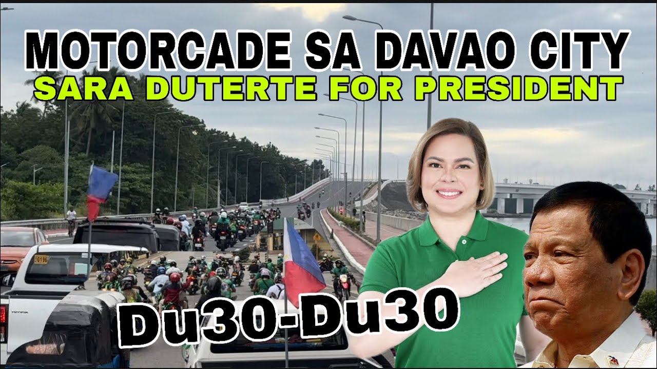 WATCH⁉️MOTORCADE SA DAVAO CITY SUPPORT VP SARA DUTERTE FOR PRESIDENT 2028| DU30-DU30⁉️