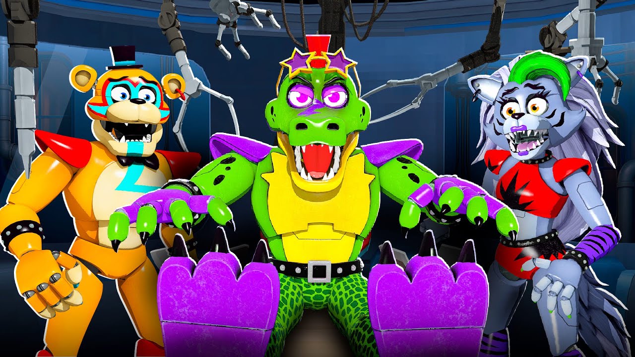 Glamrock Animatronics GET RESET!? in FNAF Security Breach ANIMATION