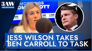 Jess Wilson blasts 'disgraceful' Ben Carroll over taxpayer promise | 3AW Melbourne