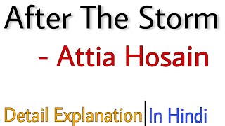 After the Storm by Attia Hosain