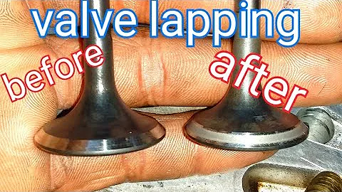 How to do valve lapping by hand/valve grinding/by technical service & automobile engineering