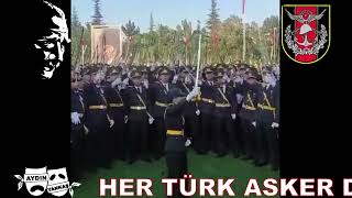 Askeri Okul Öğrencileri Teğmen Ebru Eroğlu Öncülüğünde Subaylık Yemini Ediyorlar.