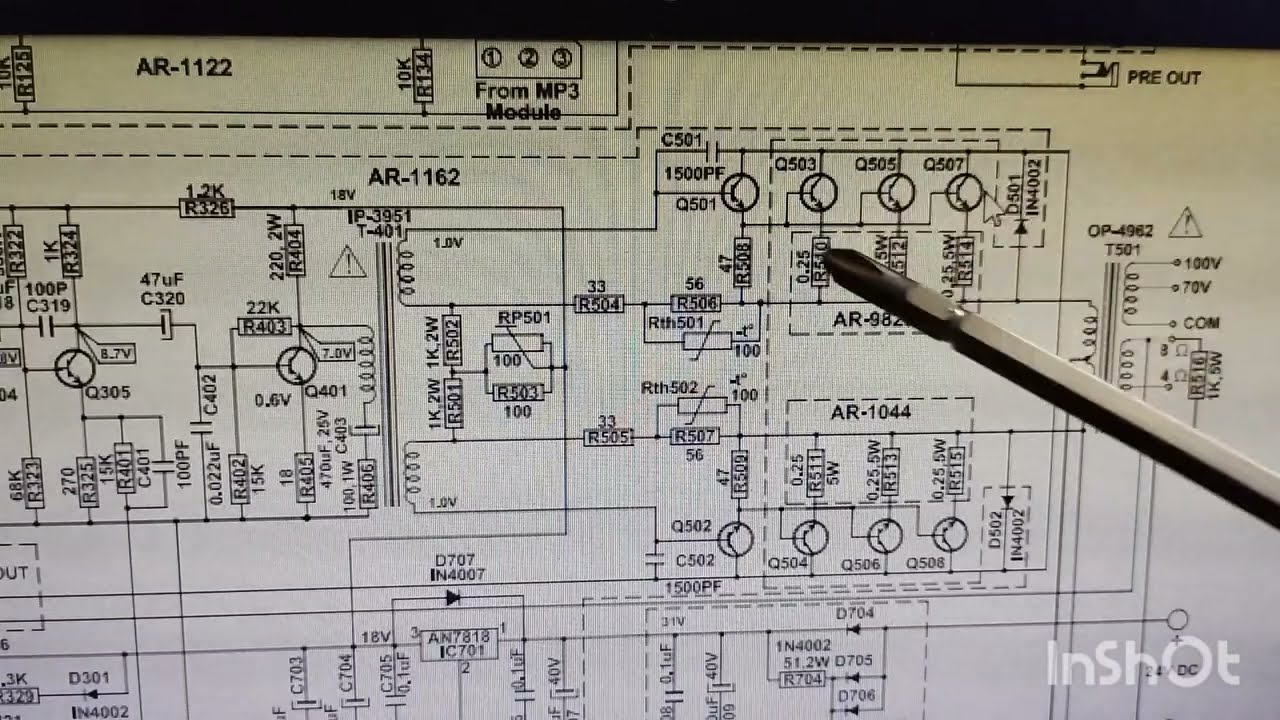 Ahuja 250 Watt Amplifier/250 w Amplifier Repairing #amplifier technique