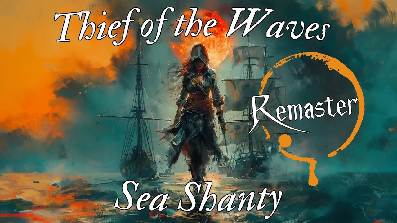 Thief of the Waves - Remastered Sea Shanty 🏴‍☠️ | Pirate Song | 🏴‍☠️ Lyrics Video