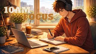 10AM – Deep Focus Flow | Cinematic Post-Rock for Work, Coding &amp; Study | Cwtch Clock