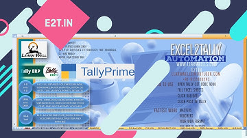 Excel to Tally Prime - Automation | @LearnWell