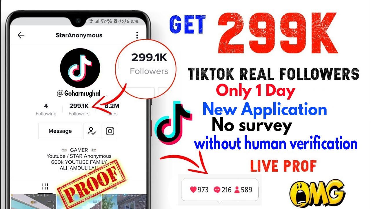 How to get Free FOLLOWERS & LIKES FAST on TikTok How to get More