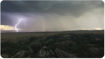 Drone In A Lightning Storm