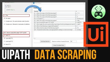 UiPath Data Scraping - Structured Data
