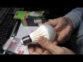 Тест № 3 Светодиодные лампы Luxel 9Вт и EUROLAMP 11Вт