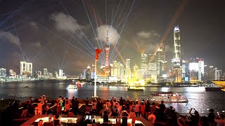 CCP 100 Year Anniversary Light Show in Shanghai, China