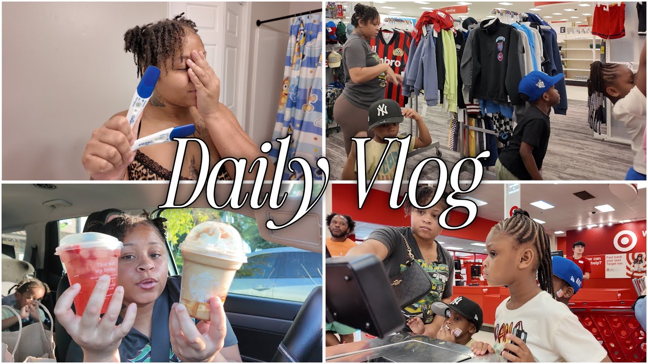 WELP… I’M PREGNANT 😭🤰🏽BABY #5 IS COMING + SCHOOL SHOPPING AGAIN! 📚| YOUNG MOM OF 4 VLOG