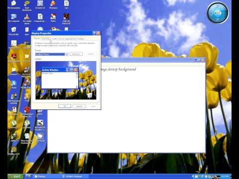 how to change desktop background on windows xp
