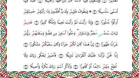 سورة الإنسان برواية ابن جماز عن أبي جعفر ــ الشيخ عيسى الشاذلي