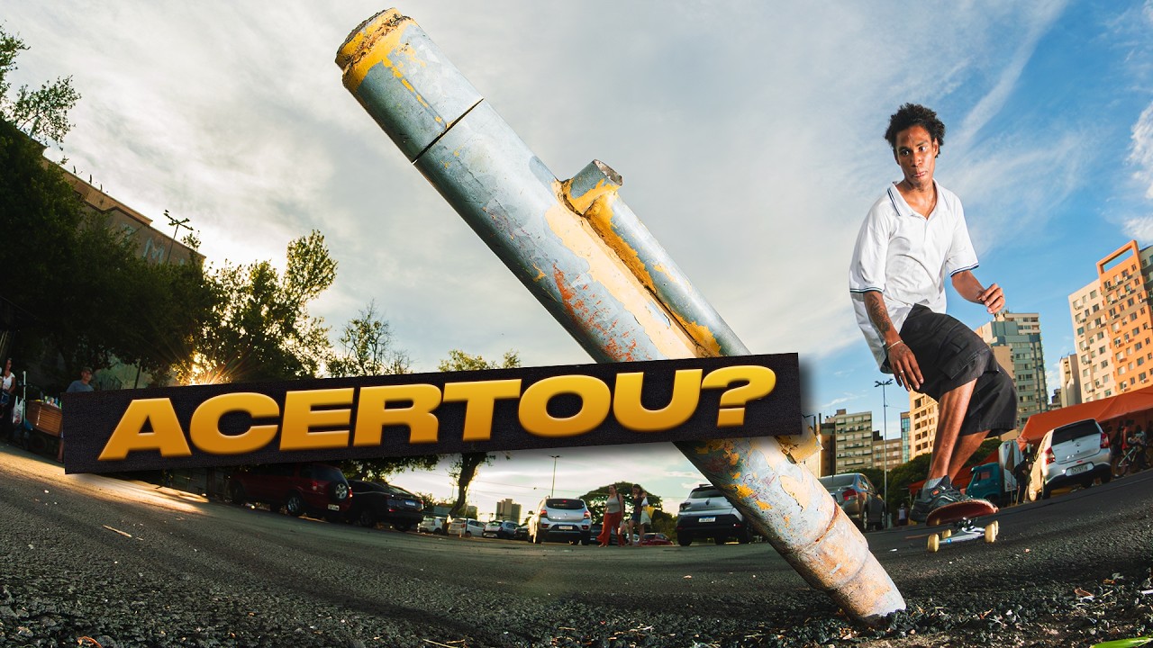 Tentei filmar e fotografar essa manobra de skate