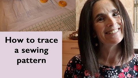 Tracing a pattern onto your own paper.