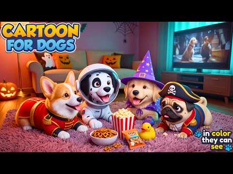 24H Relaxing Dog TV 🐶💤 Peaceful Cartoon & Calming Music to Comfort Dogs Home Alone 🐾 For Busy Owners