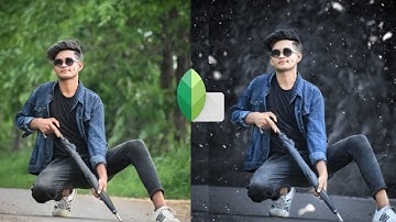 Snapseed Dark Grey Effect Photo Editing Trick | Snapseed Background Colour Change Tutorial
