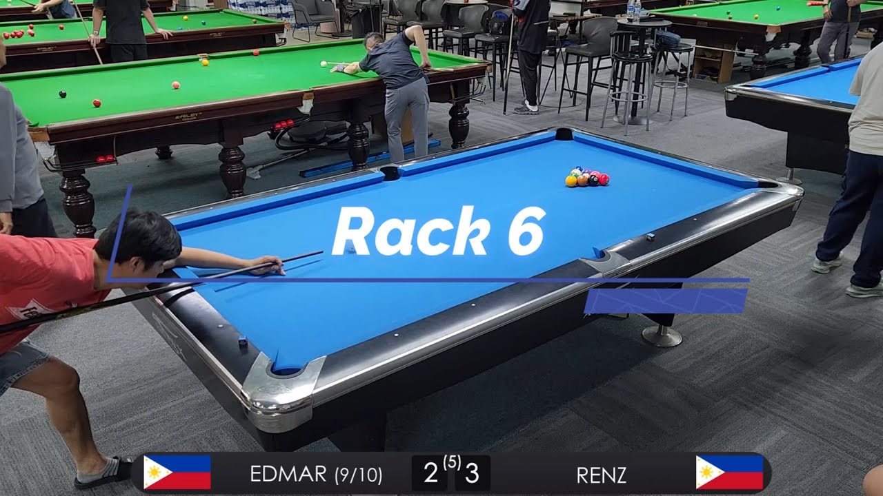 RENZ vs EDMAR | Filipino Billiards Singapore 10-Ball Tournament 