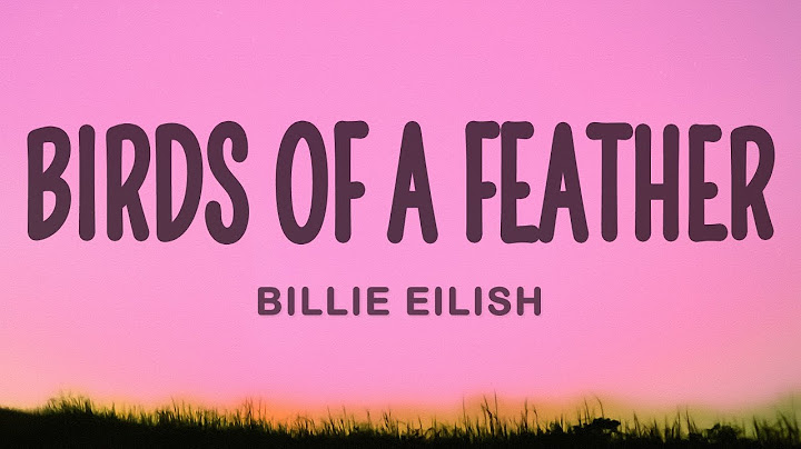 Billie Eilish - BIRDS OF A FEATHER (Lyrics)