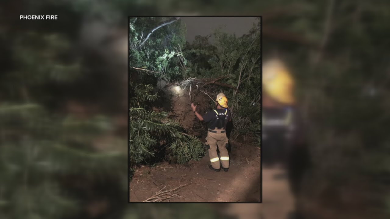 Cleanup underway after wild monsoon storm in Phoenix area - YouTube