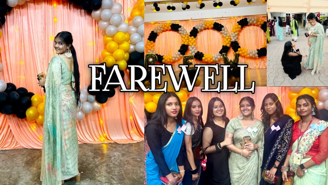 FAREWELL 2024 || My class 12 farewell vlog || VLOG-17 || AISHWARYA ...