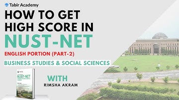 Prepare For NUST-NET | English | Business Studies & Social Sciences (Part 2)