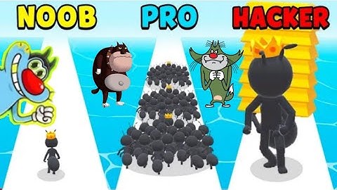 Noob vs Pro vs Hacker | In tiny run | with oggy and jack | Rock Indian Gamer |